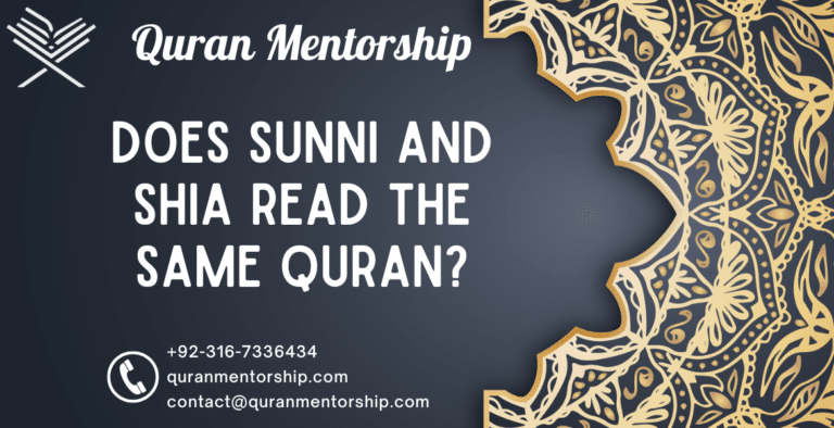 Does Sunni and Shia Read the Same Quran